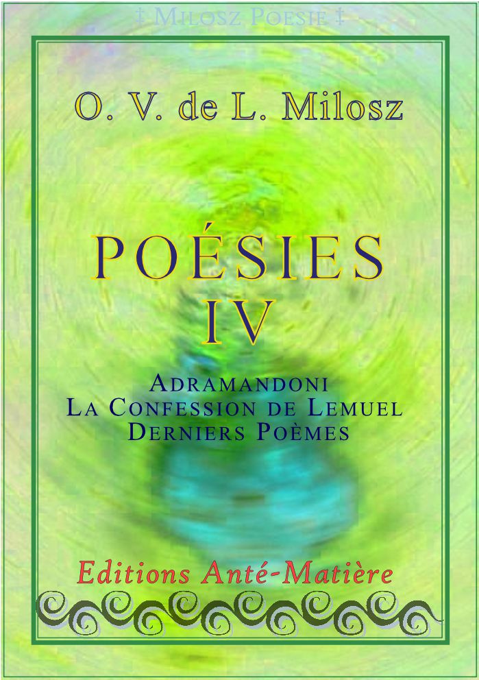 Livre ebook O. V. de L. Milosz poésie tome 4